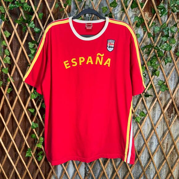 Vintage Y2K espana Spain soccer jersey 00s hilfiger t-shirt - Picture 1 of 4